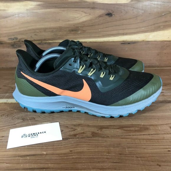 Nike Other - Nike Air Zoom Pegasus 36 AR5677-303 Mens Black Lace Up Running Shoes Size 12.5